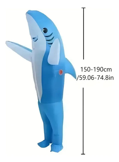 Disfraz Inflable Tiburón Azul ™
